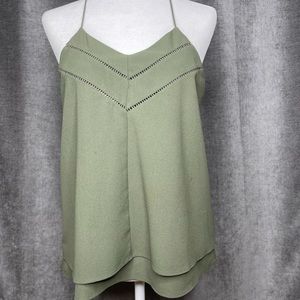 Paper Crane Cami Olive color